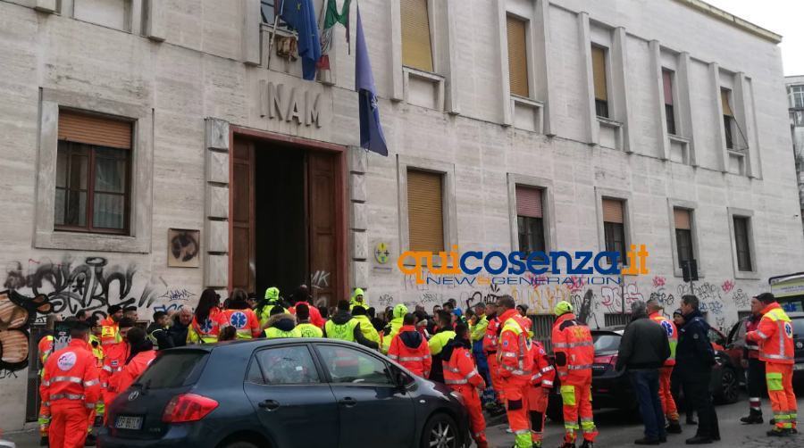 protesta 118 volontariato Asp 02