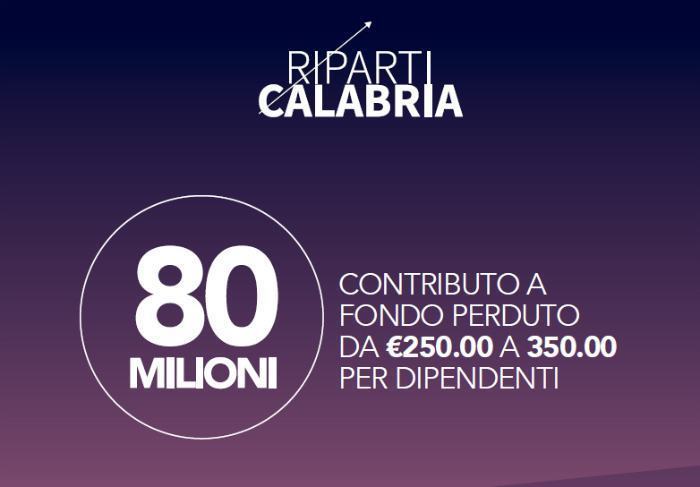 Riparti Calabria, Santelli: "120 milioni di euro a fondo perduto" 57 Riparti calabria 80 milioni