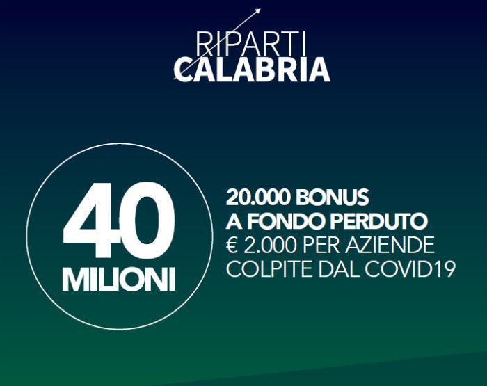 Riparti Calabria, Santelli: "120 milioni di euro a fondo perduto" 56 riparti calabria 40 milioni