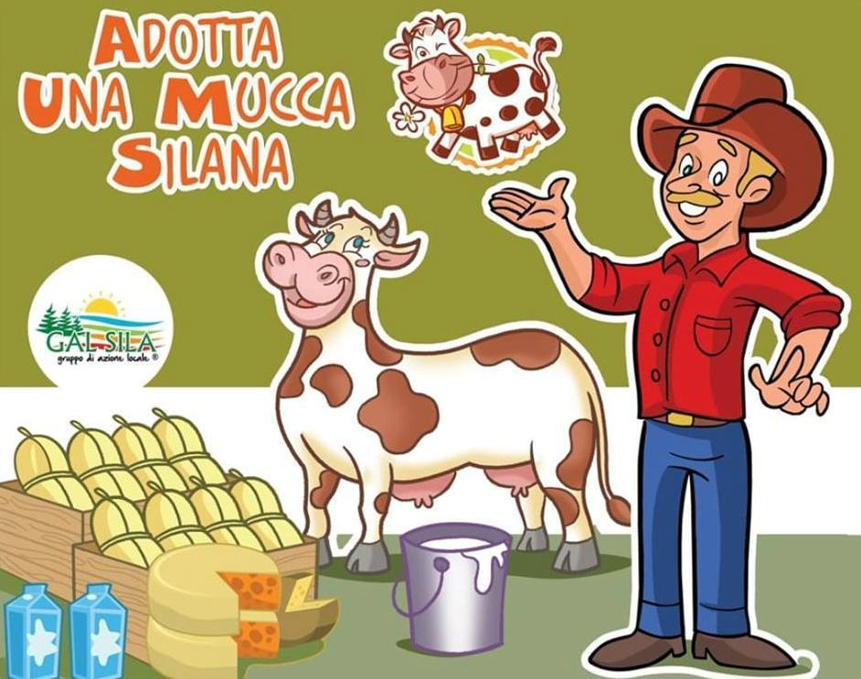 Locandina adotta una mucca