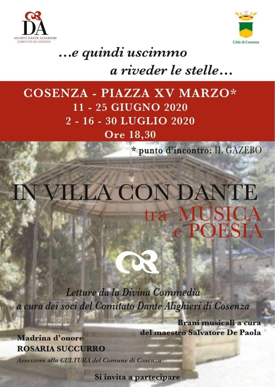 Da domani in Villa vecchia, riparte l'attività culturale della Società Dante Alighieri 54 locandina società dante alighieri
