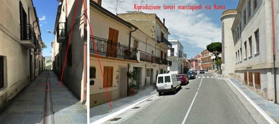 amendolara marciapiedi via Roma