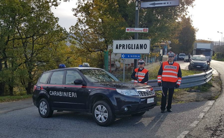 Cinque auto danneggiate ad Aprigliano, denunciato un 34enne cocainomane 53 Foto CC Aprigliano