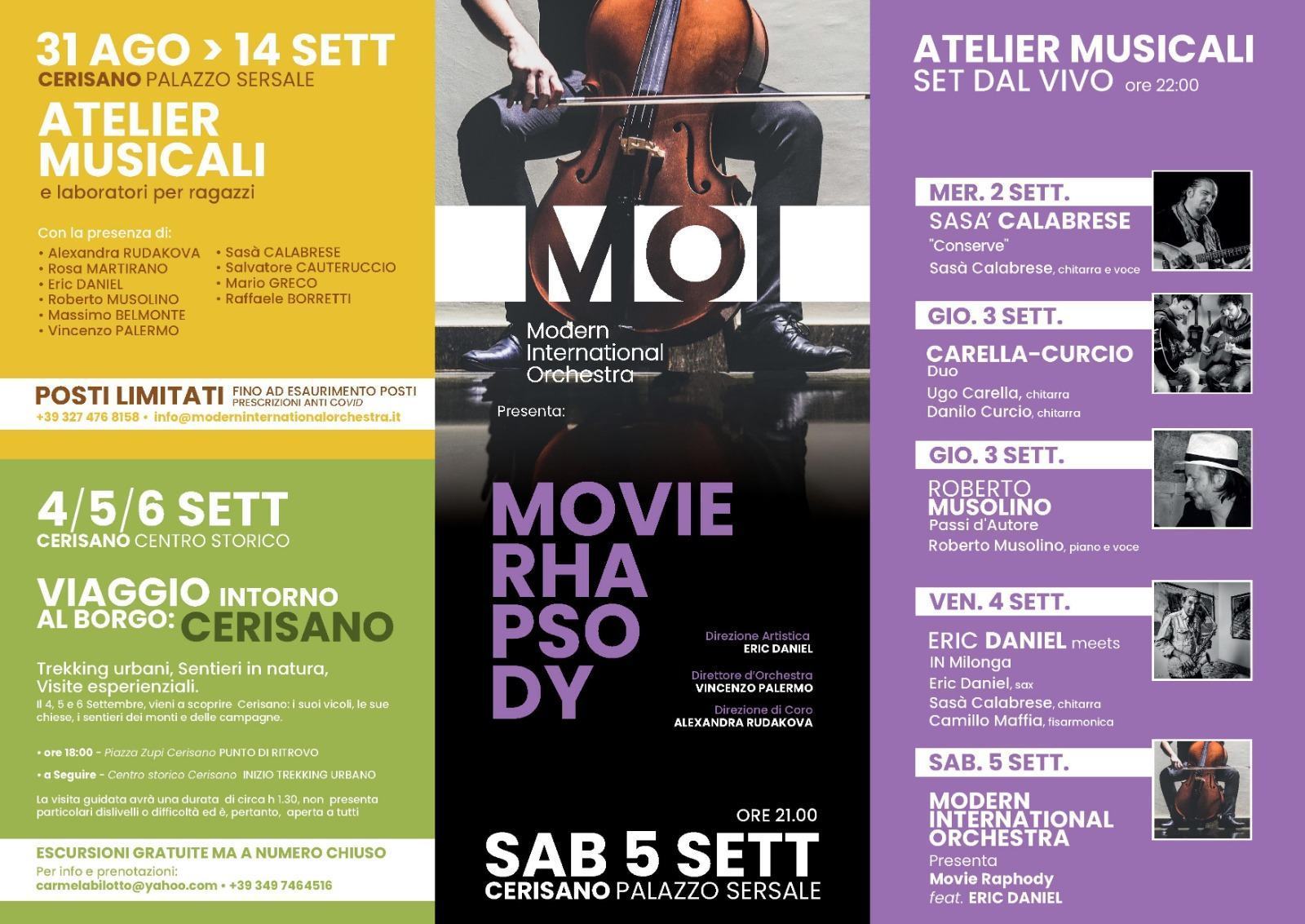 A Cerisano il “MOI Modern International Orchestra” fino al 14 settembre 54 MOI