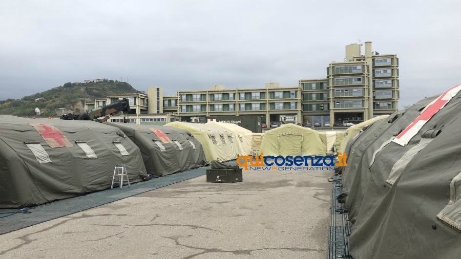Boccia a Vaglio Lise: "non è soluzione per la sanità calabrese ma solo per l'emergenza" 63 ospedale da campo militare cosenza