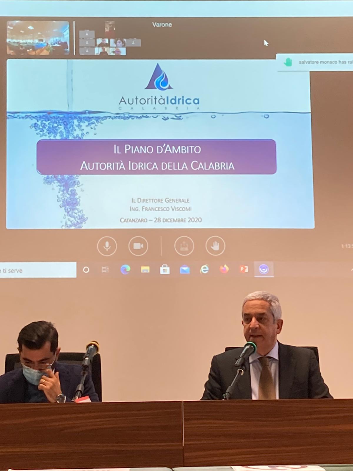 Autorità Idrica Calabria, l'ente esce dal commissariamento. Manna: "data storica" 54 riunione manna 2