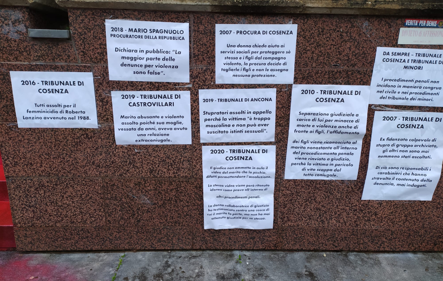 Fem in iniziativa tribunale cosenza 04