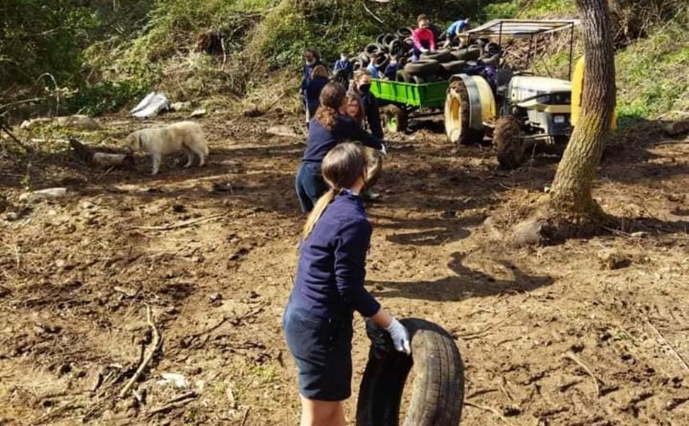 Scout raccolta pneumatici legambiente serre cosentine