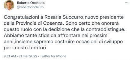occhiuto twitter