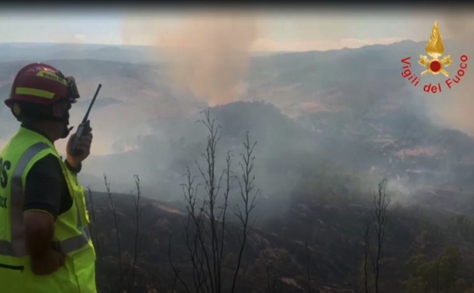 incendio dos vigili del fuoco