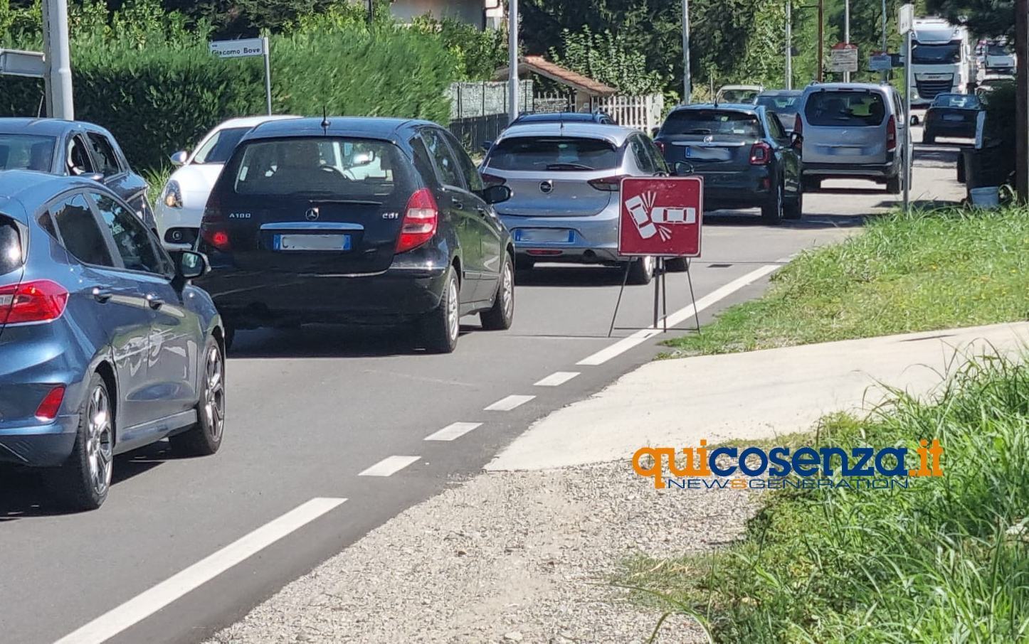 Incidente nell'area industriale di Rende, due feriti 52 incidente via U Nobile Rende 02