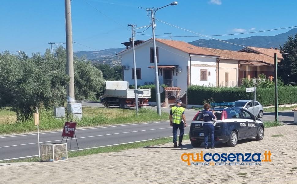 Incidente nell'area industriale di Rende, due feriti 53 incidente via U Nobile Rende vigili urbani