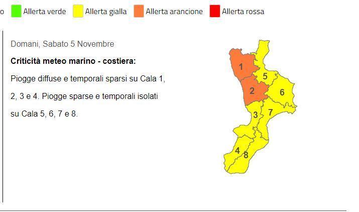 allerta arancione cosenza
