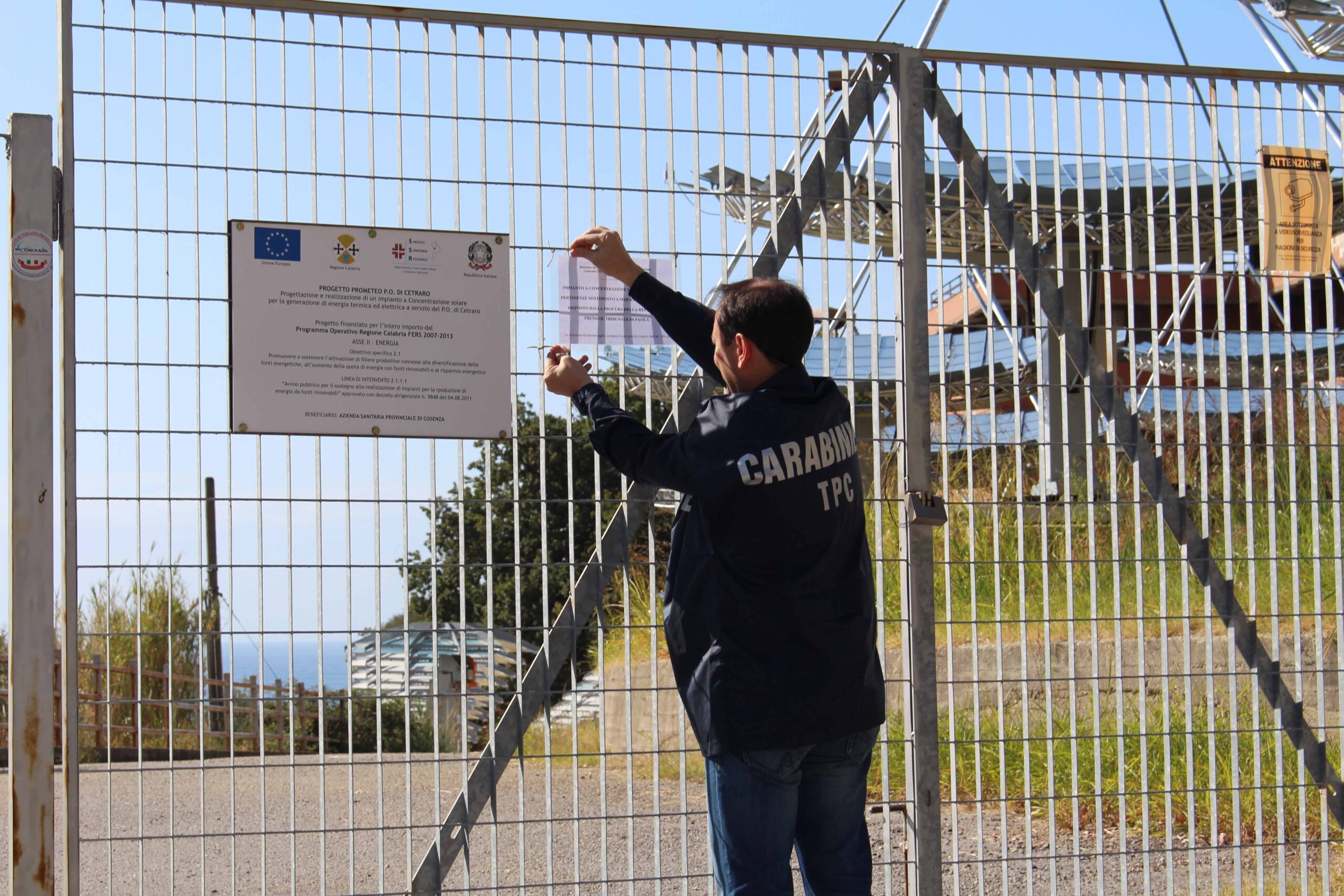 Sequestrato l'impianto fotovoltaico che alimenta l'Ospedale di Cetraro 53 2 Cetraro 049 scaled