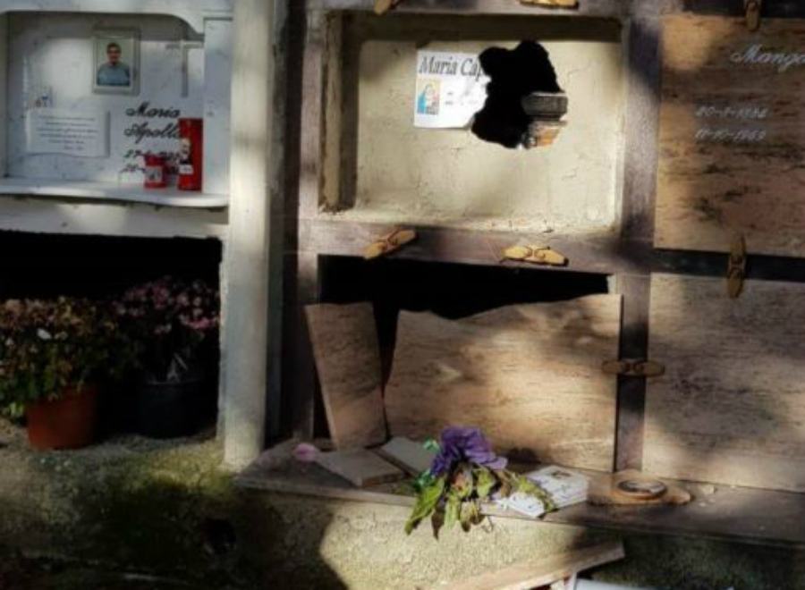 Zagarise, bruciata bara madre consigliere comunale 51 2018 tomba danni zagarisecop