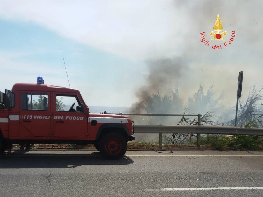 Catanzaro, i vigili del fuoco combattono gli incendi 57 2cc01ff1 7dfa 4d3d a4e1 5abd8152ad17