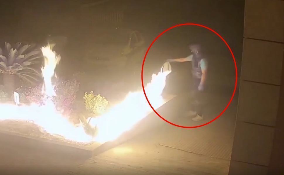 31enne san giorgio morgeto incendio auto vigili urbani 01