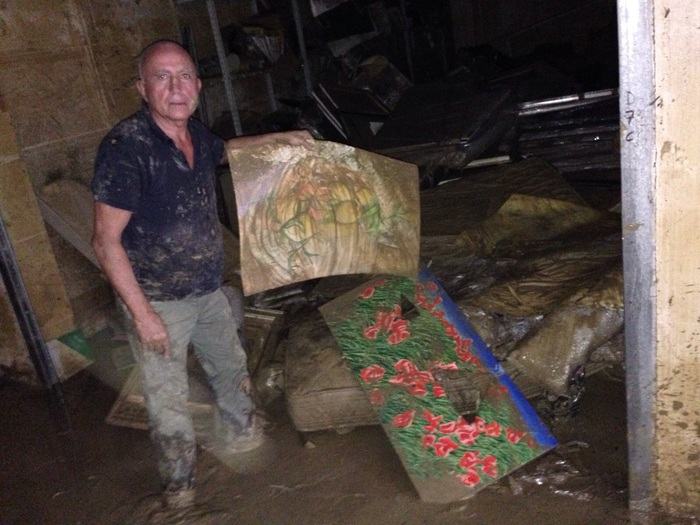 Corigliano, Perse nel fango le opere del pittore cosentino Azzinari 51 703fa343f28150ffa5d688ea5239b382