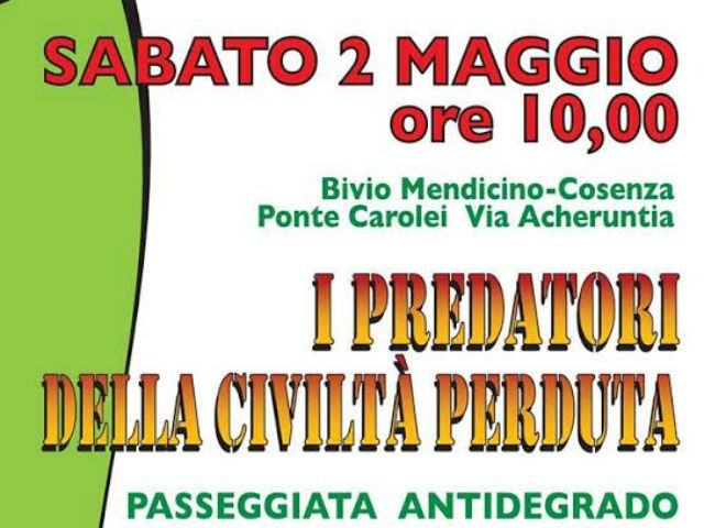 Domani a Cosenza 'passeggiata anti degrado' per difendere l'ambiente 51 76cc51957bebdc690af283398b56543e
