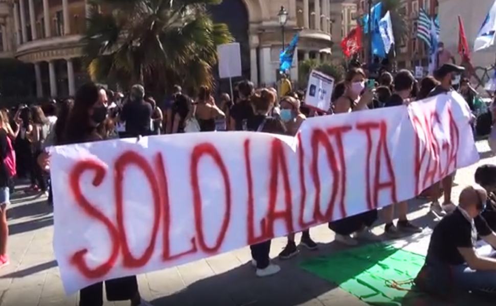 Alitalia Ita Protesta a Palermo