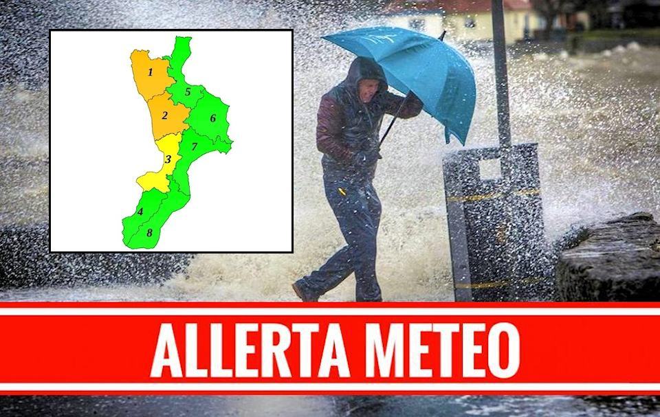 Allerta meteo Cosenza arancione 17 novembre