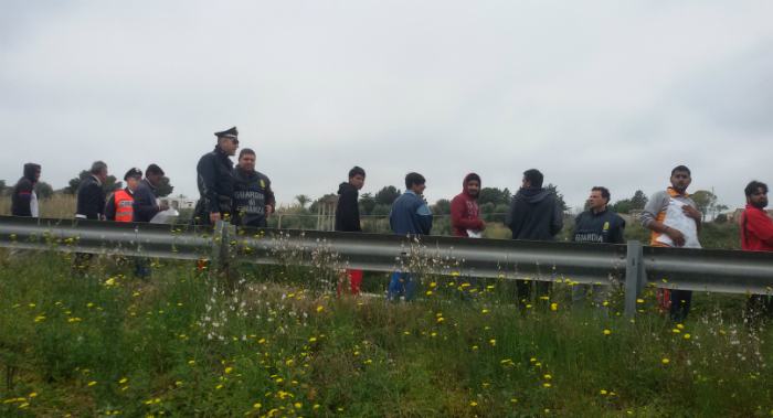 Amendolara protesta migranti