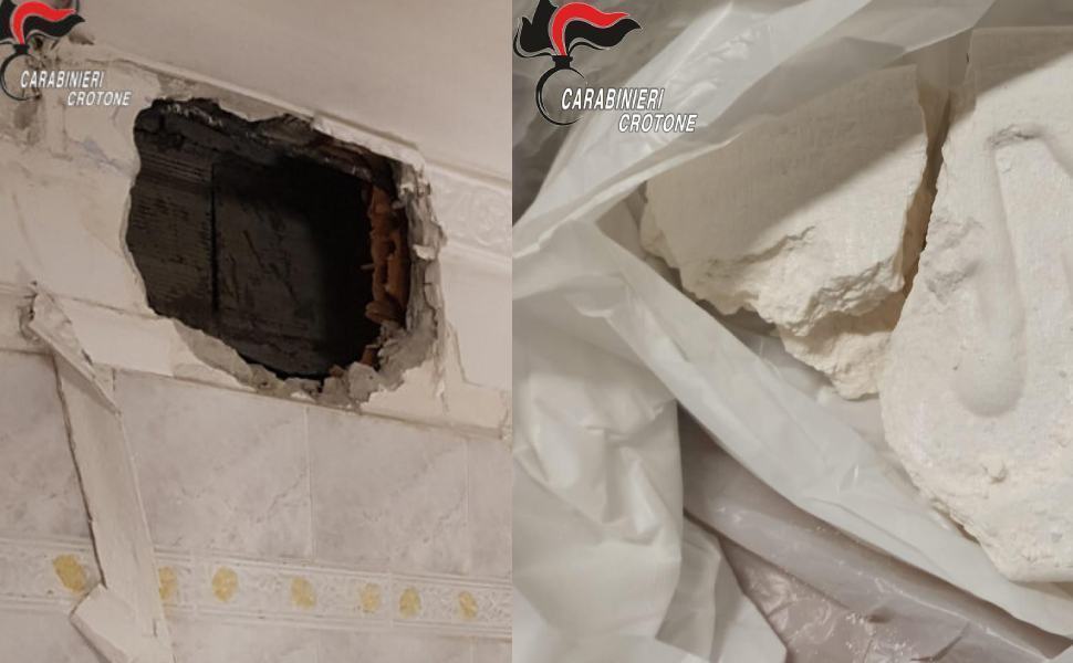 La cocaina avvolta nella carta con il simbolo di Tik Tok, arrestati coniugi 51 Arresto spaccio cocaina crotone coniugi 02