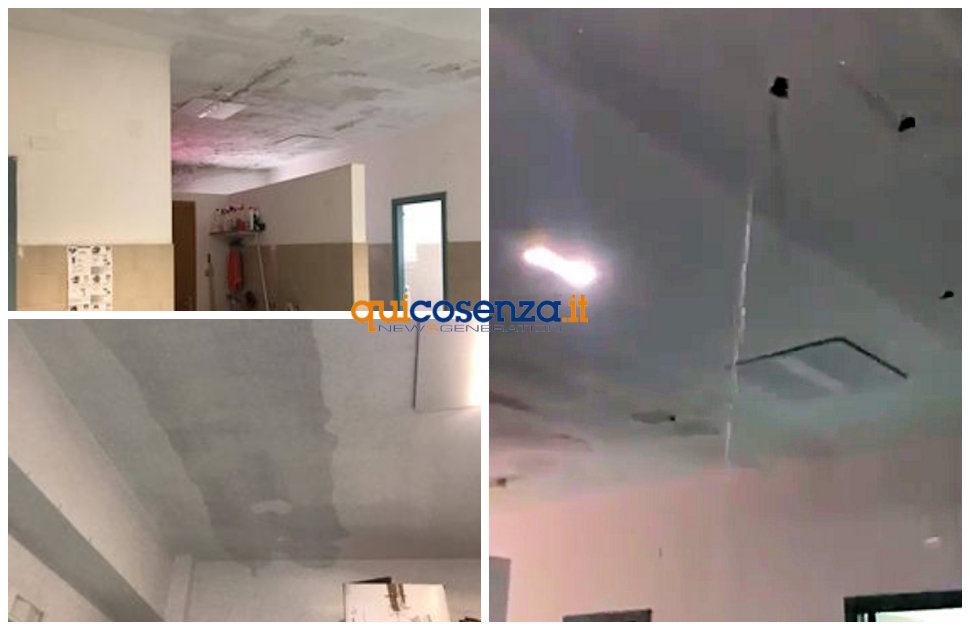 Cosenza: scuola Ginzburg chiusa, Caruso “Valuteremo le misure da adottare” 51 Asilo Via Negorni infiltrazioni acqua 1