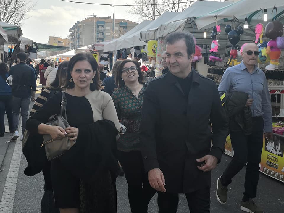Assessore Pastore e sindaco Occhiuto Fiera San Giuseppe 2019