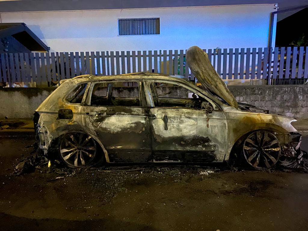 Auto bruciata Cassano