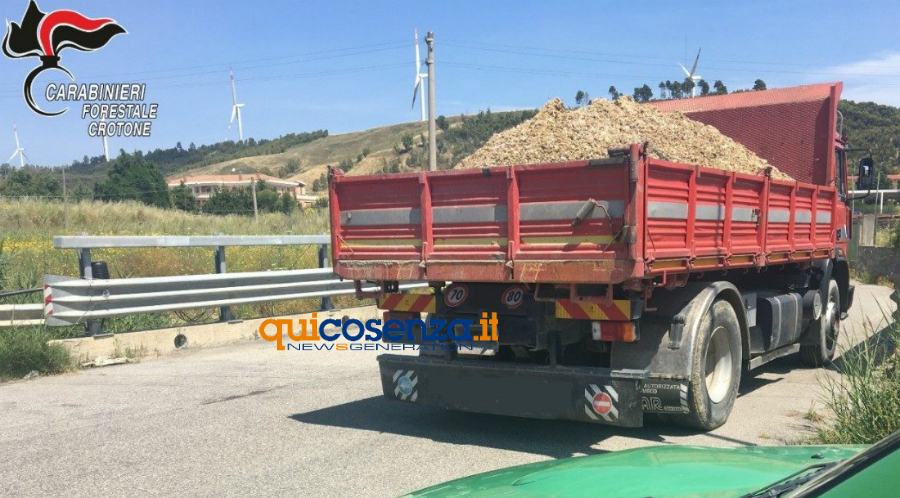 Autocarro letame carab forestali crotone