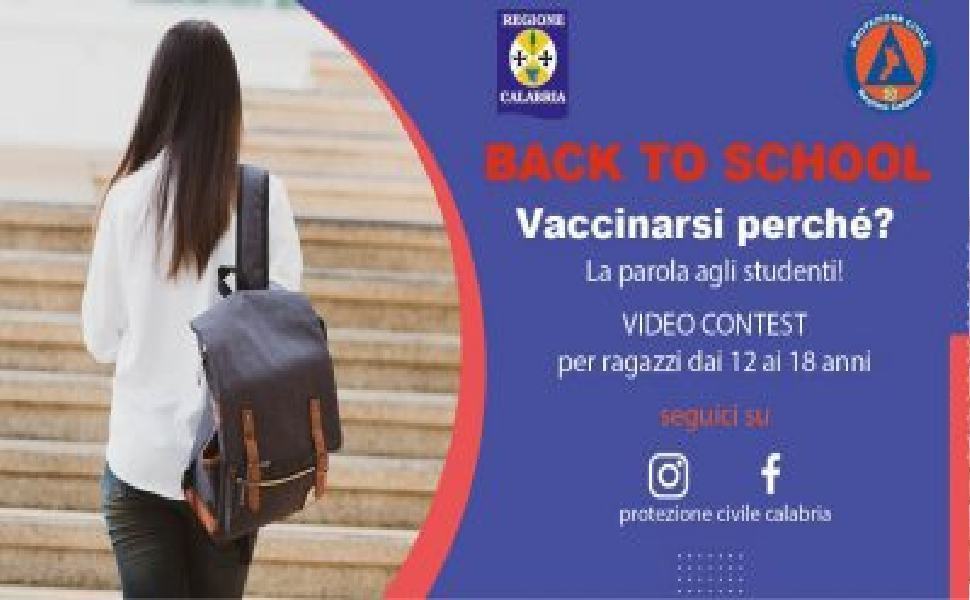"Vaccinarsi perché?", la Protezione Civile Calabria lancia un contest per i 12-18enni 51 BACK TO SCHOOL 400x220 1