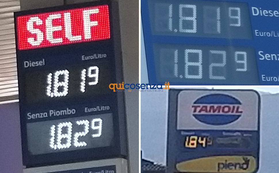 Benzina salita prezzo 1