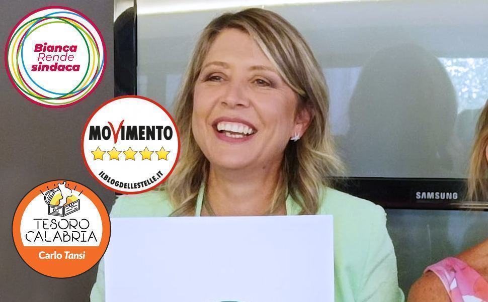 Bianca Rende con loghi