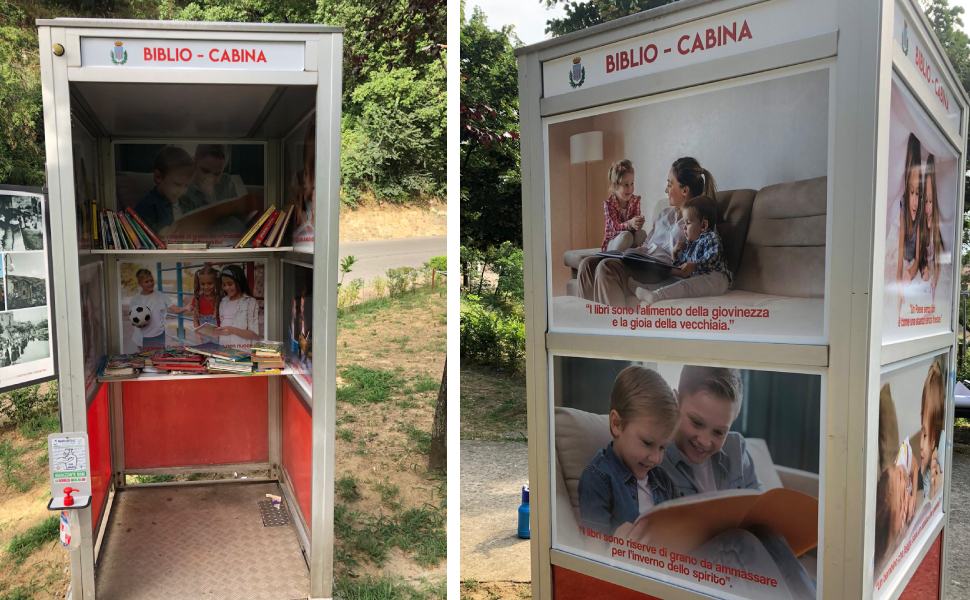 Castiglione Cosentino, vecchia cabina telefonica diventa mini biblioteca 51 Biblio Cabina a Castiglione cosentino