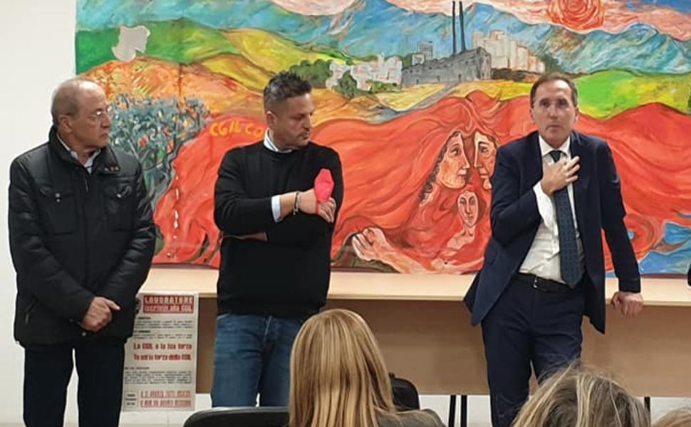 Boccia Iacucci Calabrone Sede Cgil Cosenza