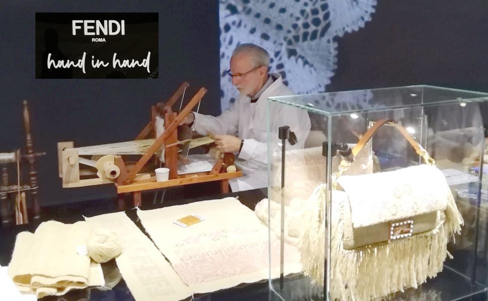 CROSIA Pasquale Filippelli progetta FENDI un tessuto di ginestra e seta 01