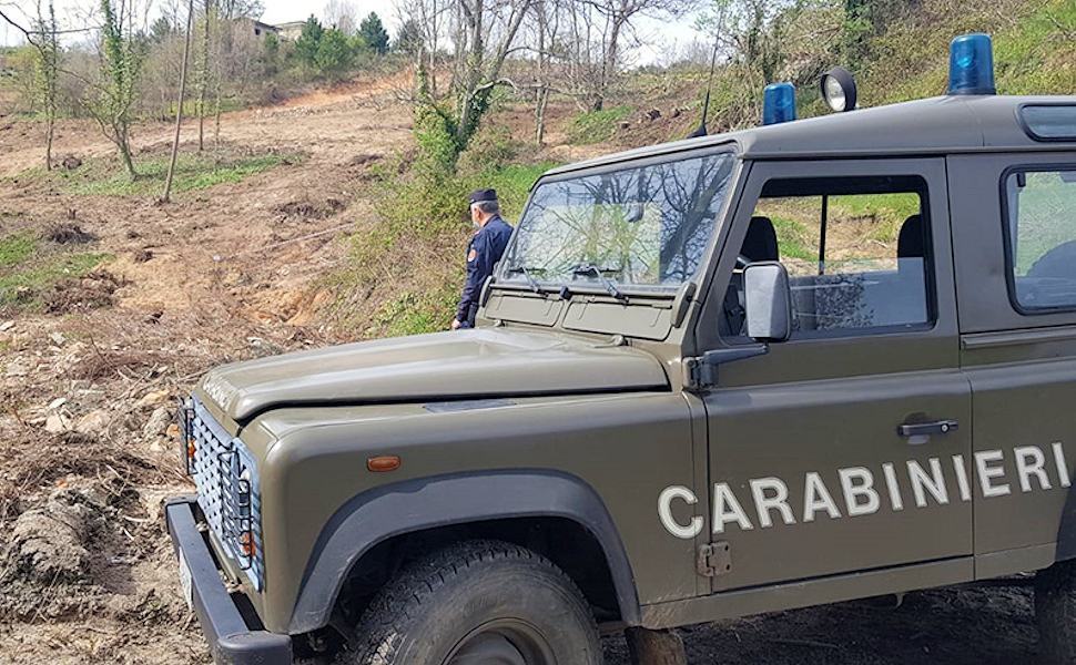 San Giovanni in Fiore, dissodamento abusivo di un terreno. Sequestrata area boscata 51 Carabinieri forestali 22