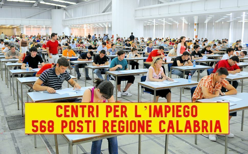 Centro per l'impiego Regione Calabria, concorso per 568 posti anche con terza media 51 Centri per Limpiego Calabria concorso