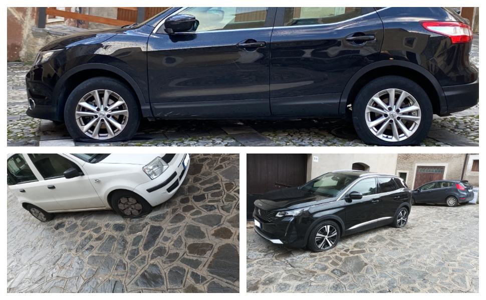 Inspiegabili atti vandalici a Civita, squarciate le gomme di decine di auto "siamo sconvolti" 51 Civita atti vandalici