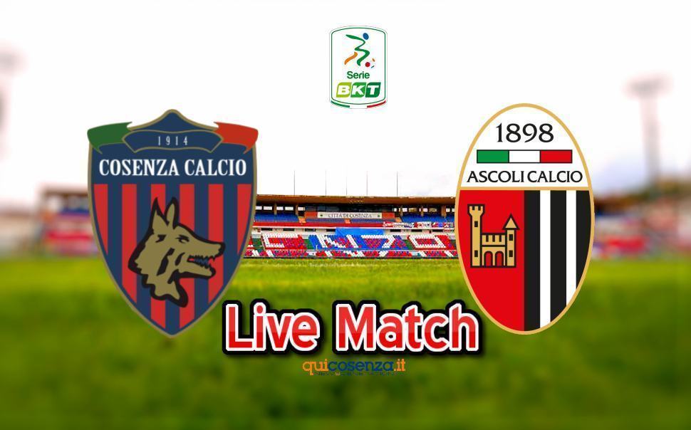 (Live) Cosenza - Ascoli 2-1 Finale di gara 56 Cosenza Ascoli diretta