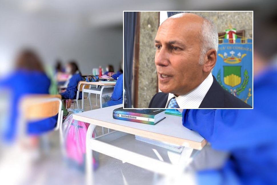 Cosenza Caruso bambini scuola