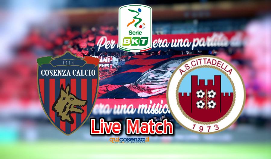 Cosenza cittadella diretta live