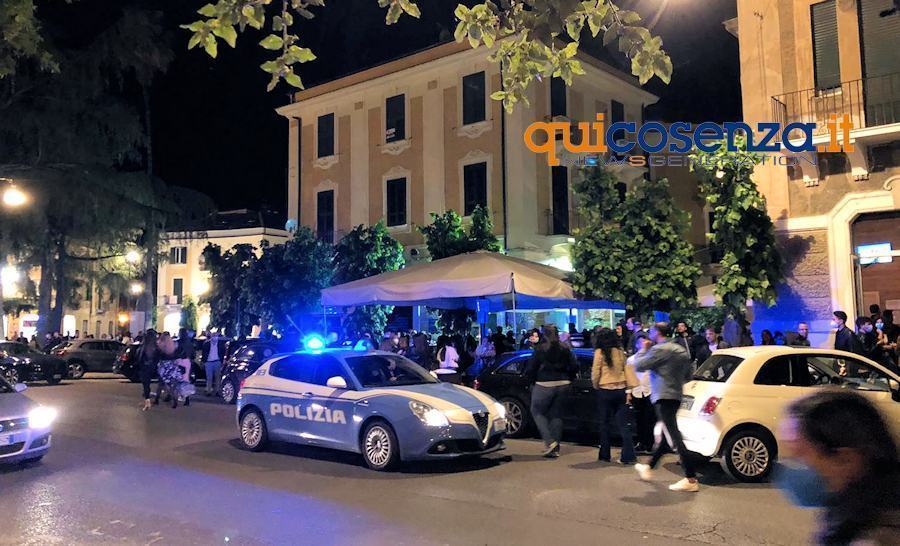 Cosenza controlli polizia movida1