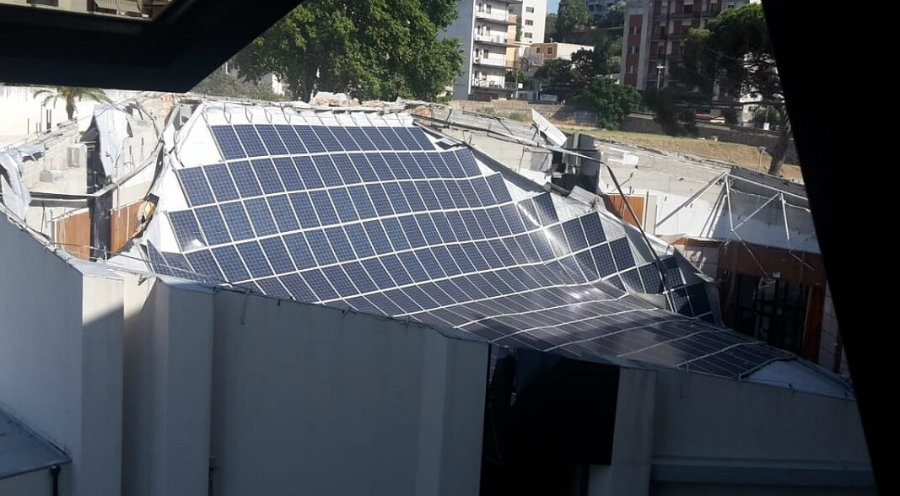 Crollo auditorium Calipari 1