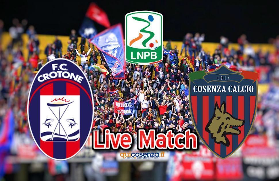 Crotone-Cosenza 3-3 Tripletta di Maric e pareggio al 92'. Finale di gara (LIVE) 60 Crotone Cosenza live