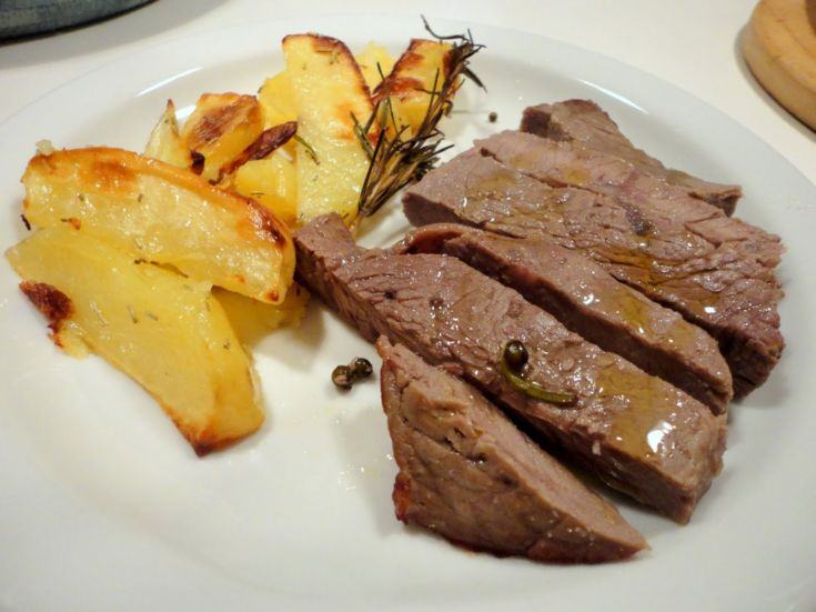 Come cuocere i cibi sottovuoto, l'esempio del vitello con patate 62 DSC02940