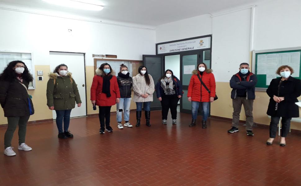 Delegazione infermieri in forza al carcere di Catanzaro con Amalia Talarico ultima a destra 1