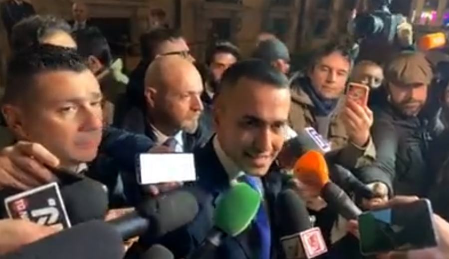 Di maio uscita palazzo chigi