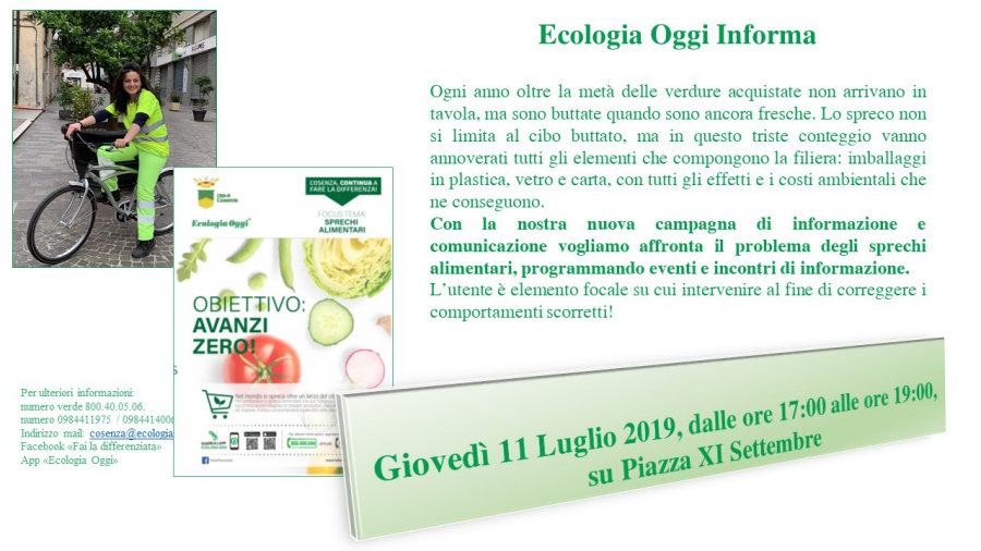 Ecologia Oggi Spreco zero